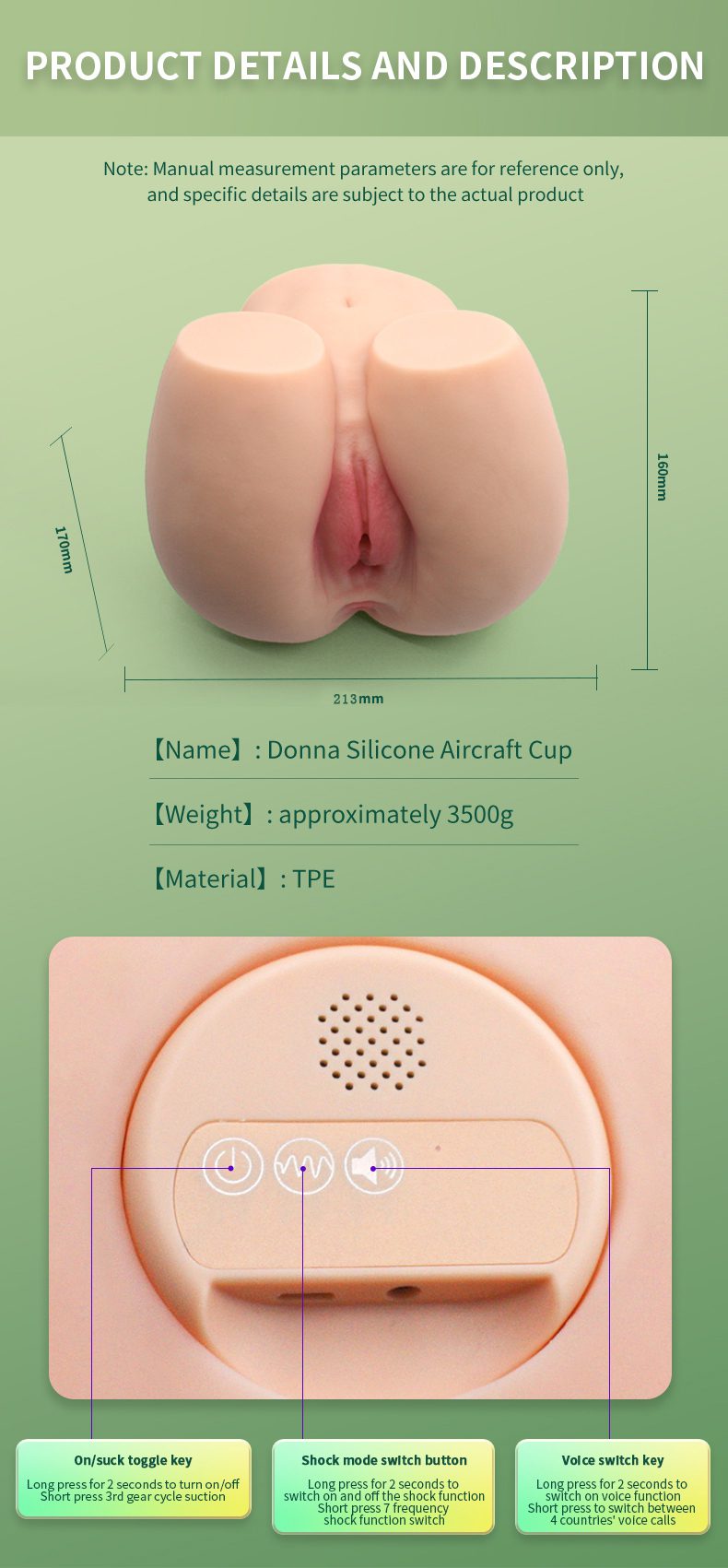 Orgasm of Soul – Male Adult Toy with Realistic Voice & Vibration (3.5KG) - Orgasm of Soul