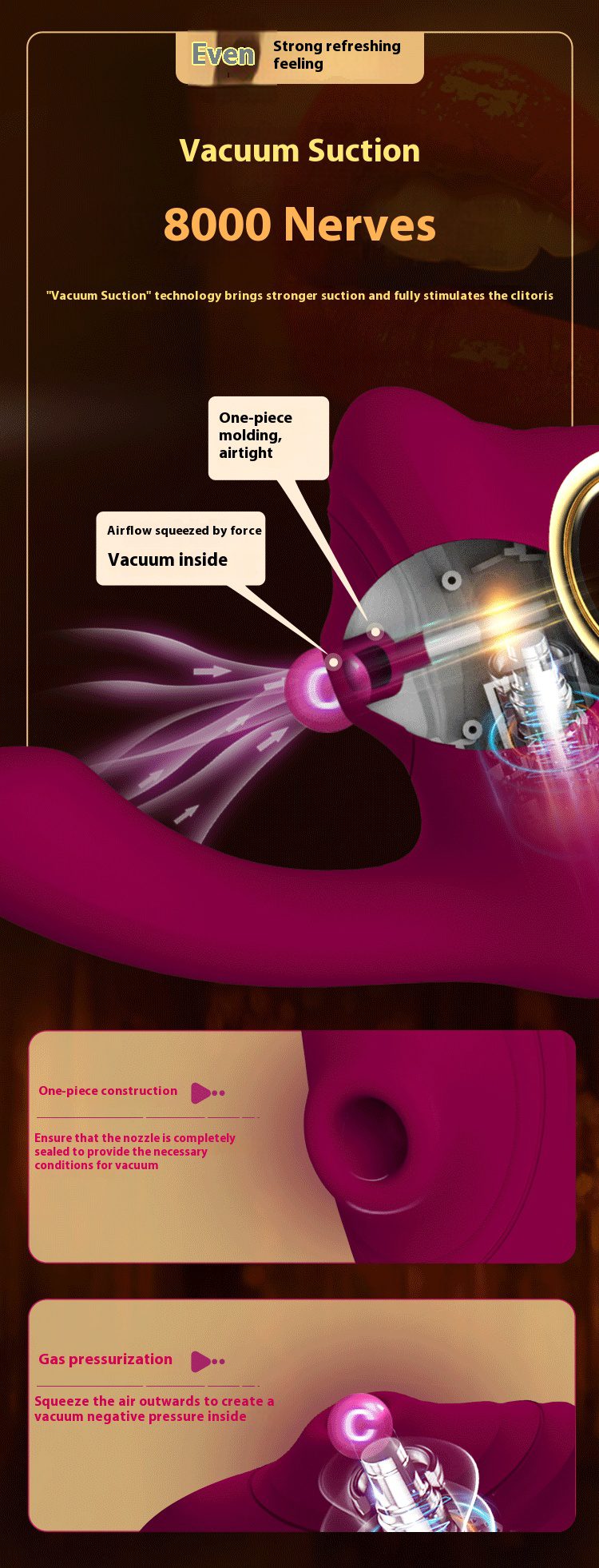 Orgasmofsoul Heating Vibration Suction Wand - Orgasm of Soul