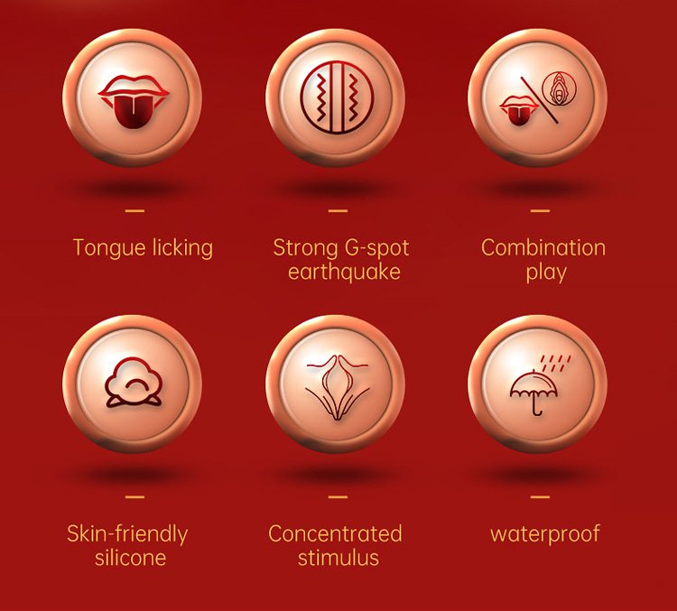 Flame Red Lips 2.0 – Seductive Licking & Teasing Pen for Intense Sensation - Orgasm of Soul