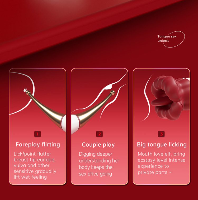 Flame Red Lips 2.0 – Seductive Licking & Teasing Pen for Intense Sensation - Orgasm of Soul