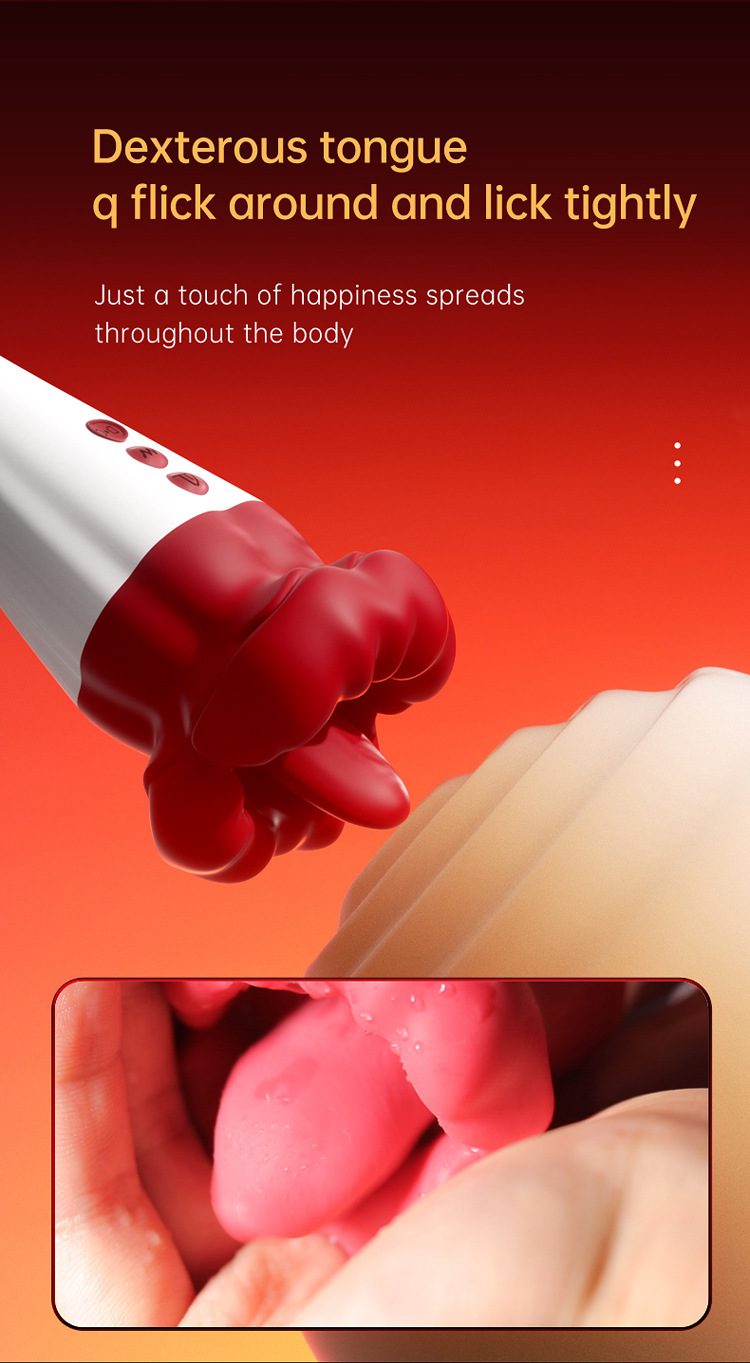 Flame Red Lips 2.0 – Seductive Licking & Teasing Pen for Intense Sensation - Orgasm of Soul