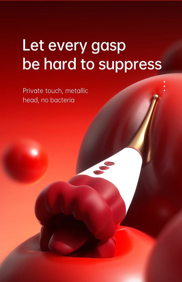 Flame Red Lips 2.0 – Seductive Licking & Teasing Pen for Intense Sensation - Orgasm of Soul