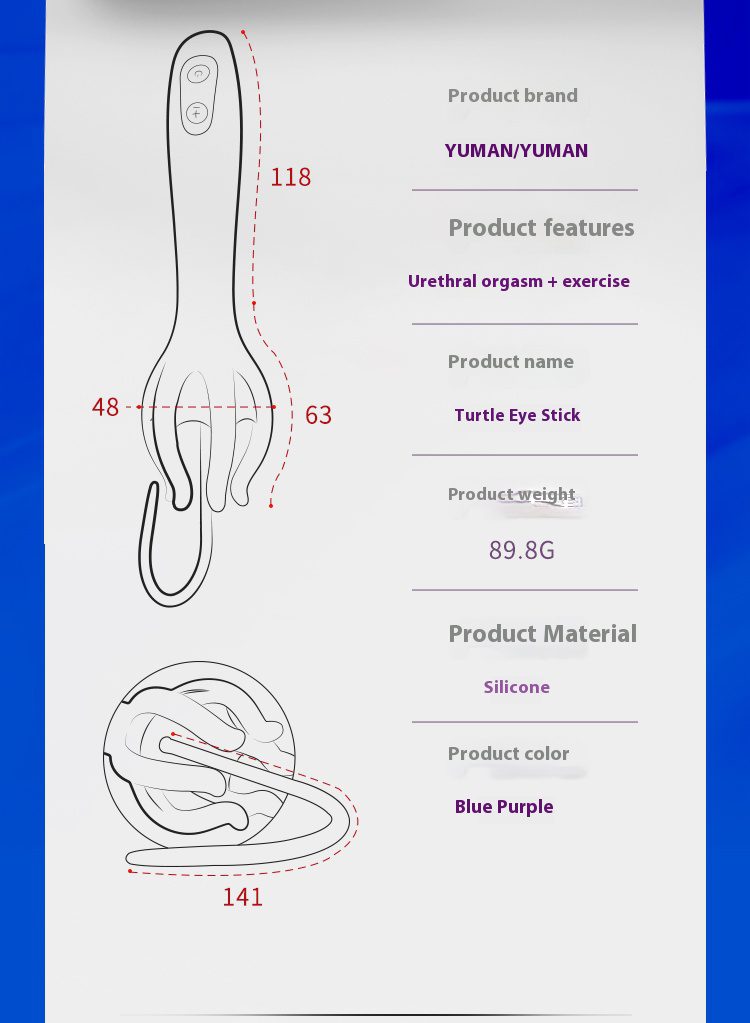 Orgasmofsoul Urethra Stick – Unique Turtle Design for Pleasure - Orgasm of Soul