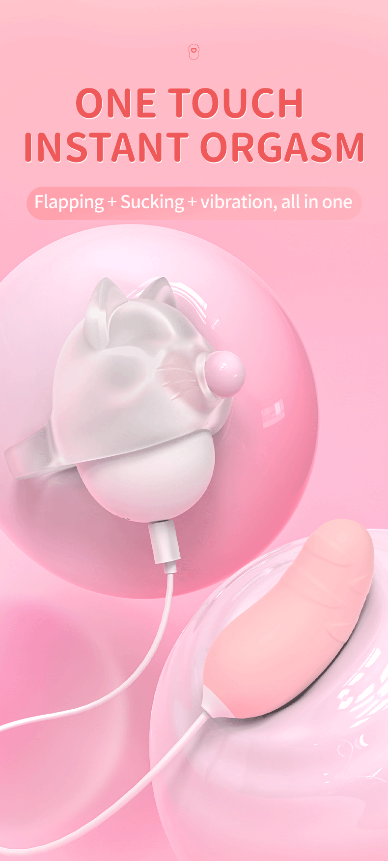 Orgasmofsoul Lucky Cat Pro Suction Massager - Orgasm of Soul