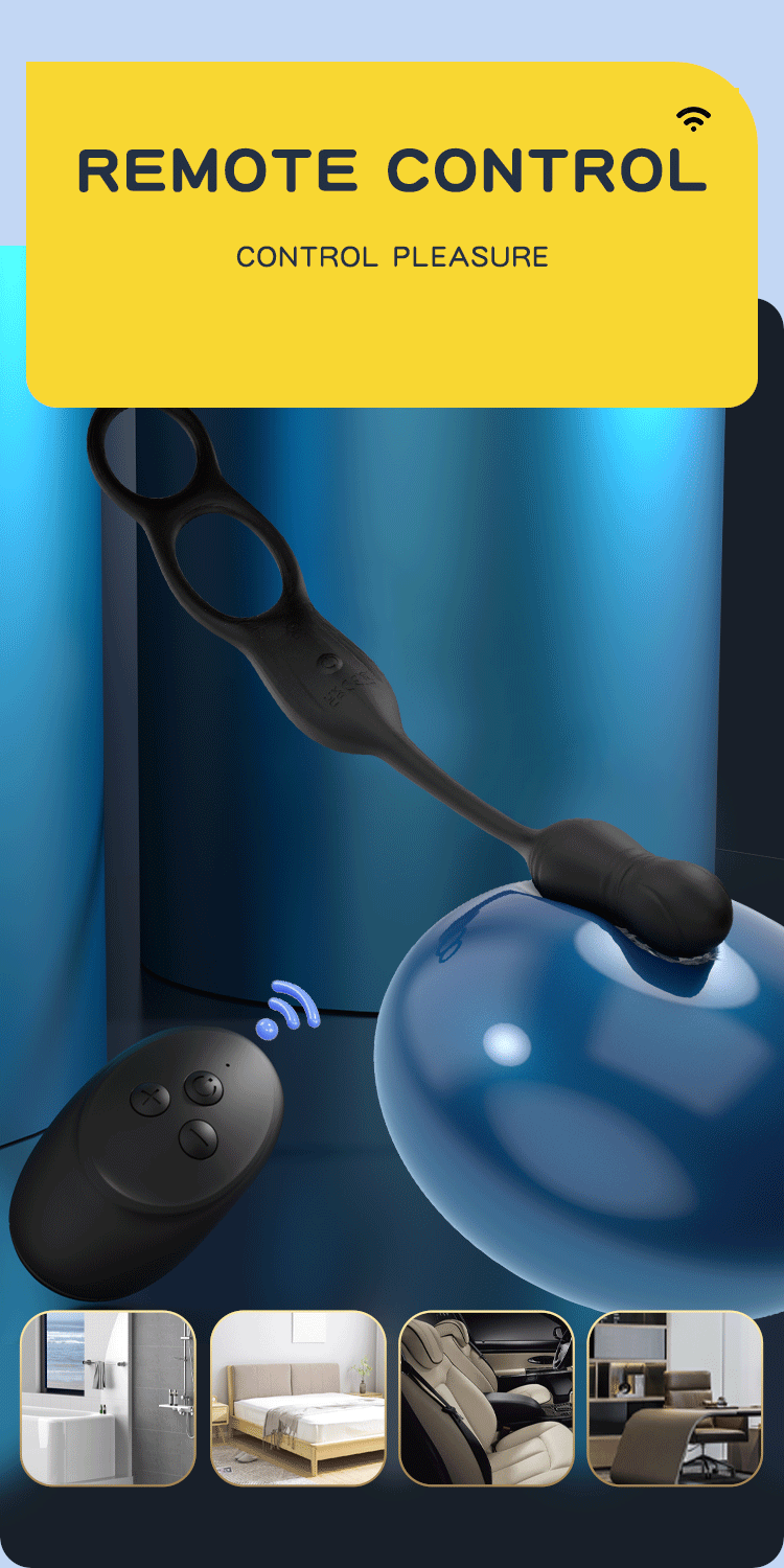 Orgasmofsoul Remote Control Double Ring Vibrator – Intense Pleasure - Orgasm of Soul