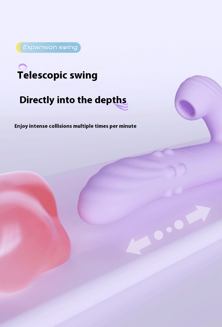 Vibration Wand with Rotating Beads, Heating & Licking Tongue - Orgasm of Soul