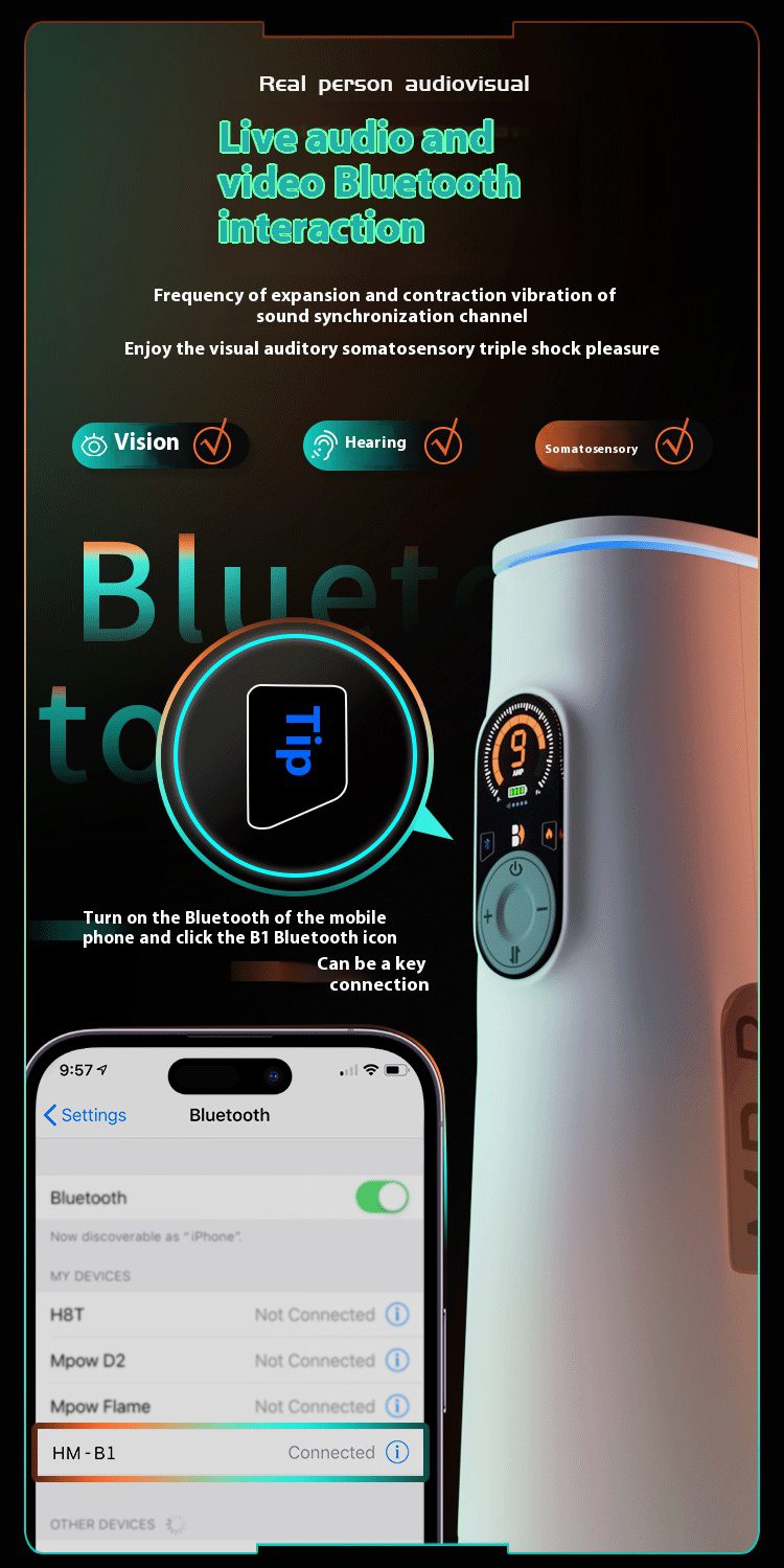 Orgasm of Soul AI Sensory Speaker Cup – Heated & Vibrating Experience - Orgasm of Soul