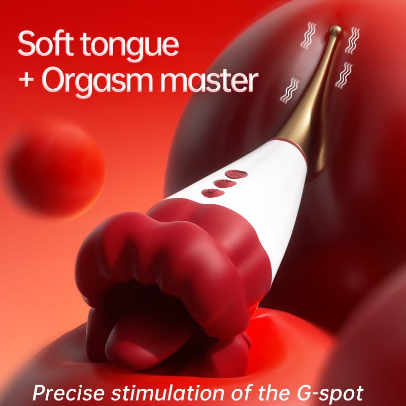 Flame Red Lips 2.0 – Seductive Licking & Teasing Pen for Intense Sensation - Orgasm of Soul