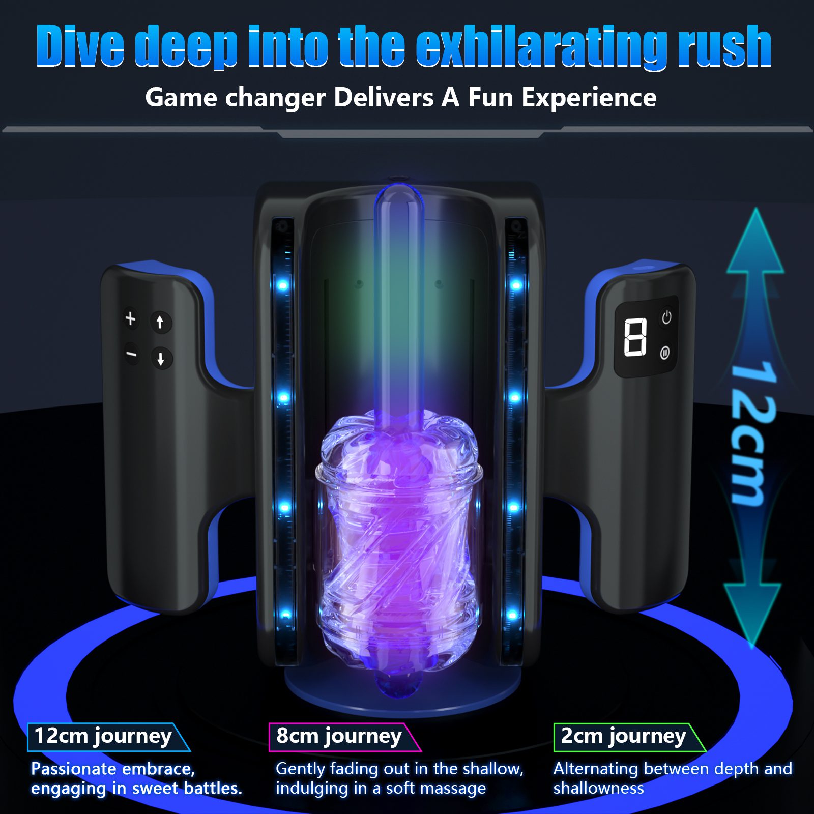 Orgasmofsoul Battle Goddess L9 – Dual-Handle Telescopic Cup, Advanced Male Masturbator - Orgasm of Soul