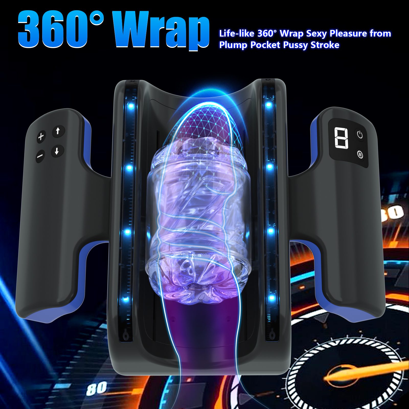 Orgasmofsoul Battle Goddess L9 – Dual-Handle Telescopic Cup, Advanced Male Masturbator - Orgasm of Soul