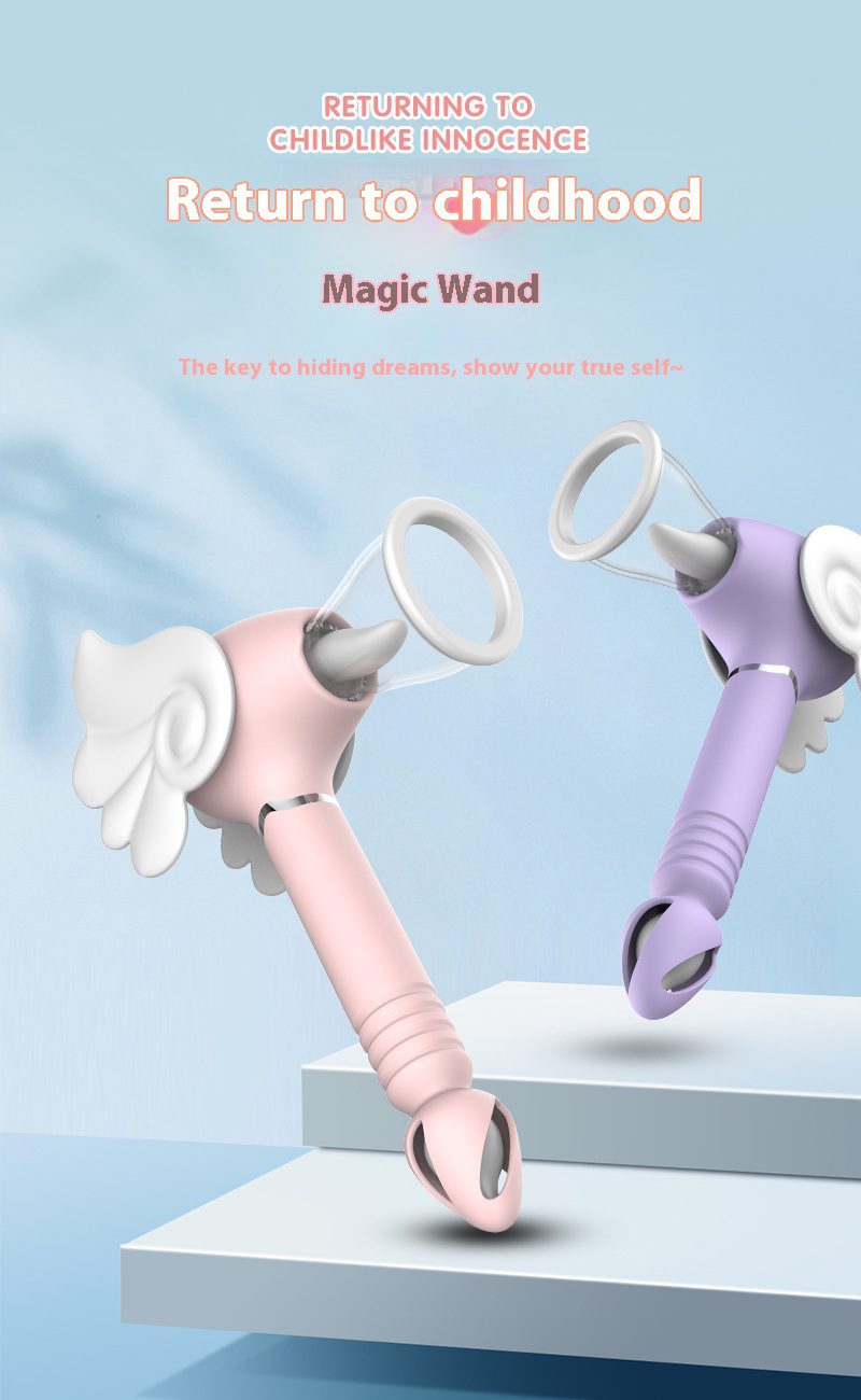 Orgasmofsoul Sakura Wand: Sucking, Licking & Thrusting with Warming - Orgasm of Soul