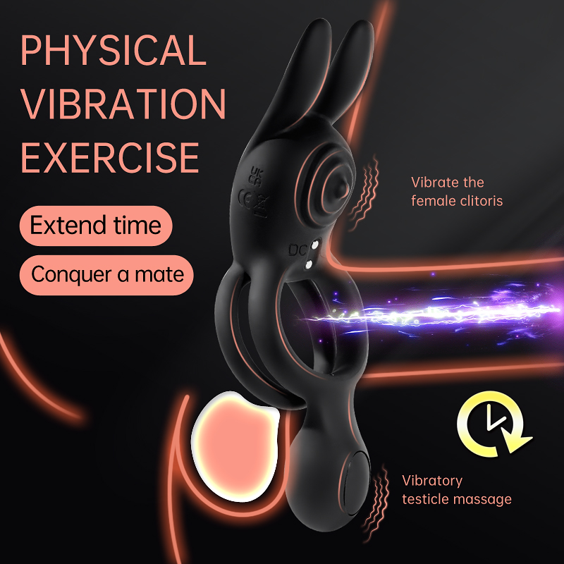 Orgasmofsoul Dual Ring Rabbit Massager – Intense Vibration & Pleasure - Orgasm of Soul