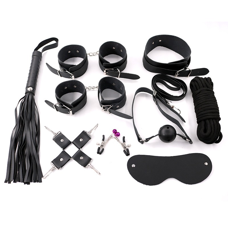 Orgasm of Soul SM Leather Kit – 10-Piece BDSM Essentials - Orgasm of Soul